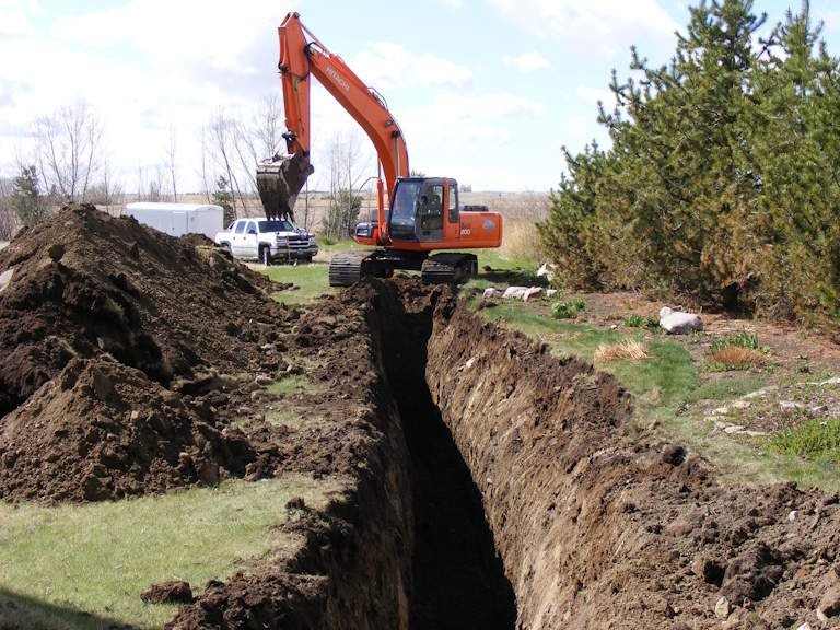 Horizontal geothermal loop installation